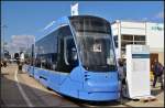 Zug 2806 der Mnchener Verkehrsgesellschaft (MVG) vom Typ Siemens Avenio, ausgestellt auf der InnoTrans 2014 in Berlin.