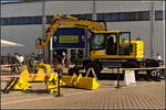 Mit Zubehör stand der Liebherr A 922 Rail Litronic Zweiwegebagger auf der InnoTrans 2018.