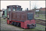 Gegenüber vom Museumsbahnhof stand die Lok 2 der Museumsfeldbahn Leipzig-Lindenau.