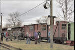 Um kurz nach 13 Uhr wurde es dann über Leipzig-Lindenau immer dunkler und so entstand dieses letzte Bild vom Besuch der Museumsfeldbahn am 29.12.2023.